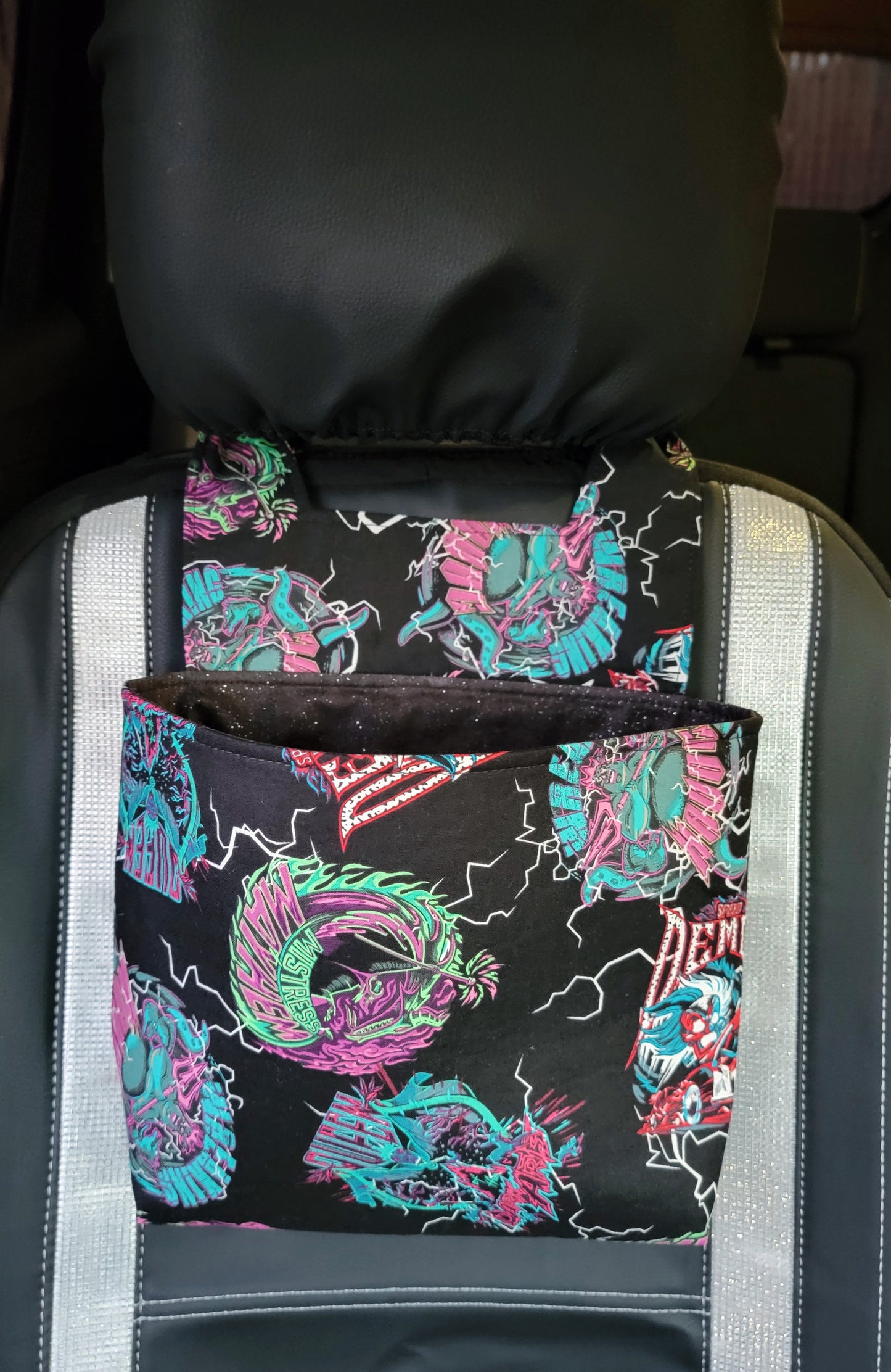 Mean ones//headrest car trashbag/ car organizer and storage