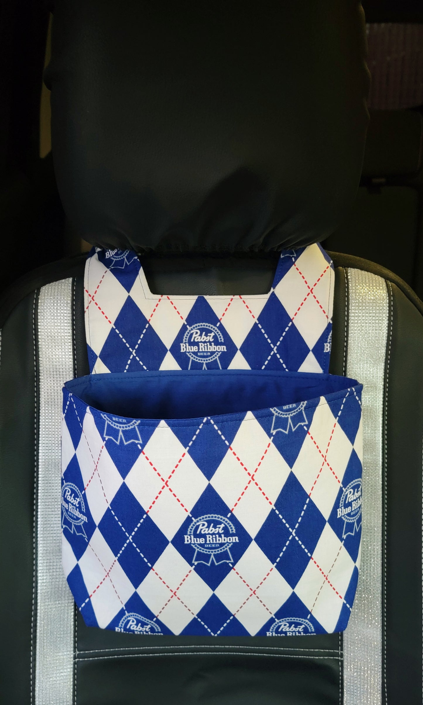 P Beer /headrest  car trash bag/ car organizer and storage