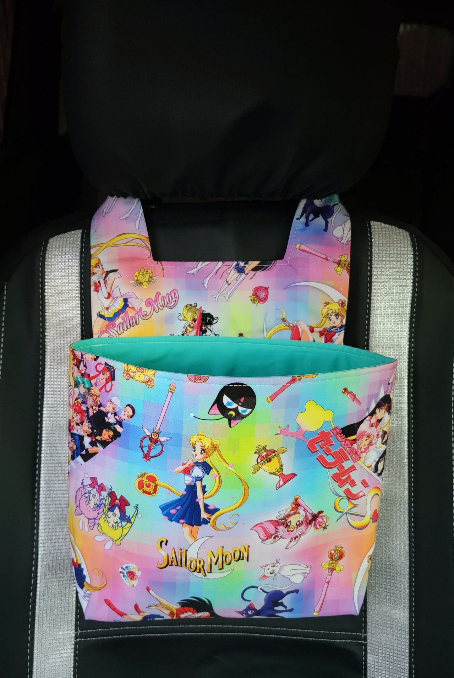 Moon girls/headrest  car trash bag/ car organizer and storage