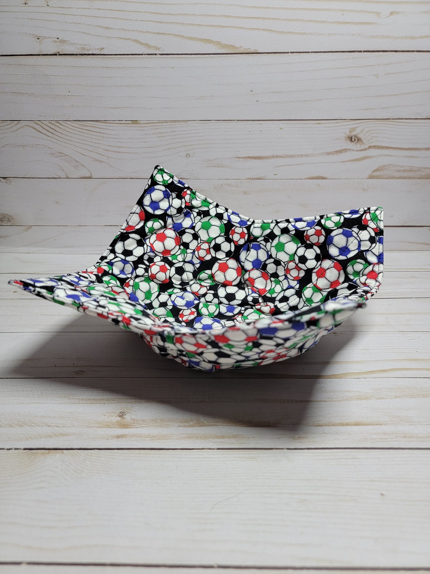 Soccer ball bowl cozy