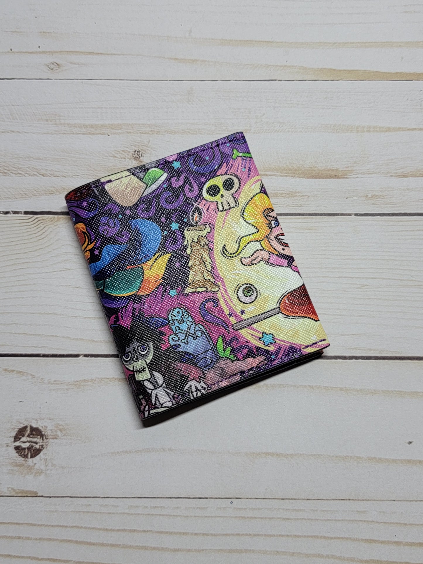 Cartoon Salem Sisters Bifold Mini Wallet