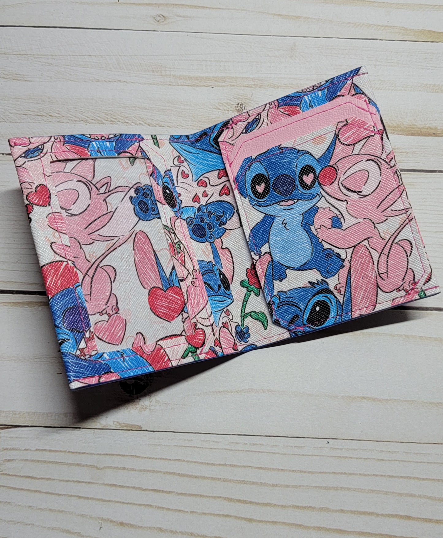 Blue Alien Bifold Mini Wallet