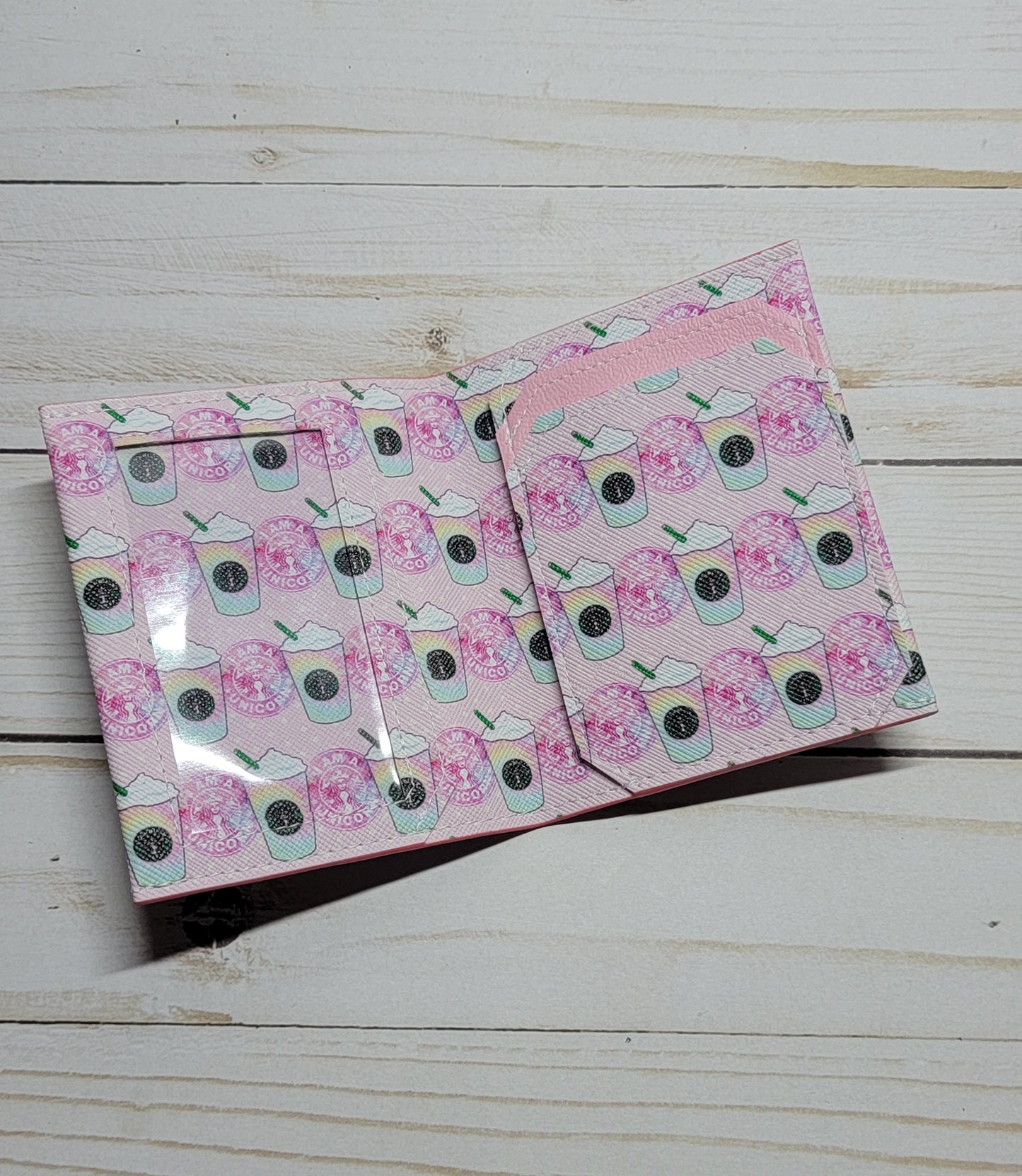 Unicorn Coffee Bifold Mini Wallet