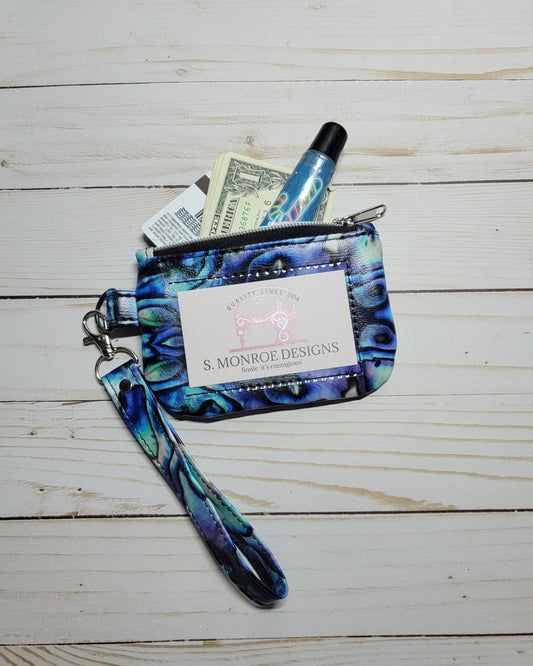 Abalone Shell ID Wristlet Wallet