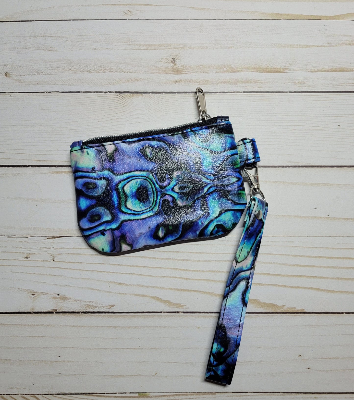 Abalone Shell ID Wristlet Wallet