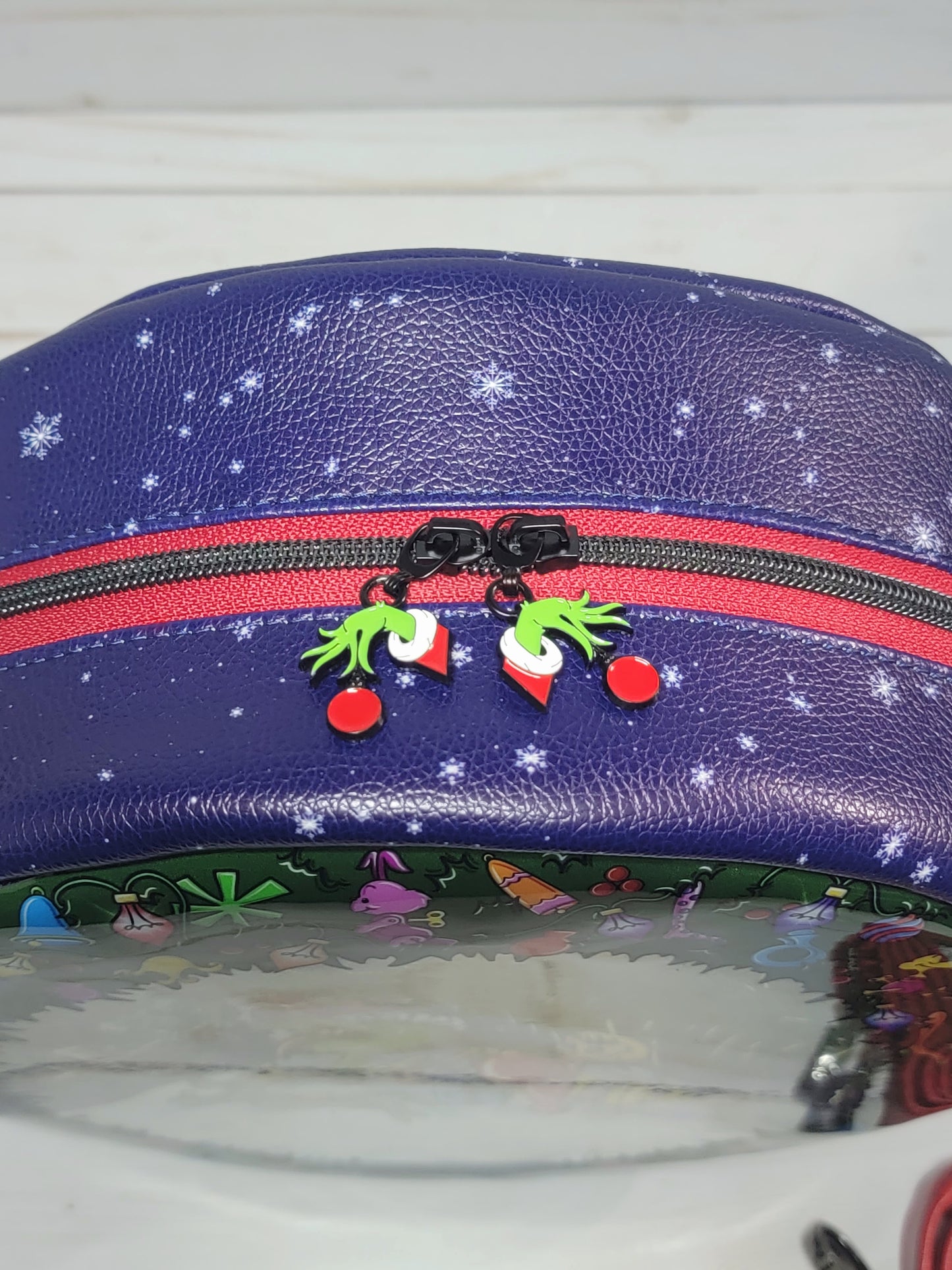 "He's a mean one" Holiday Inspired Crossbody Bag