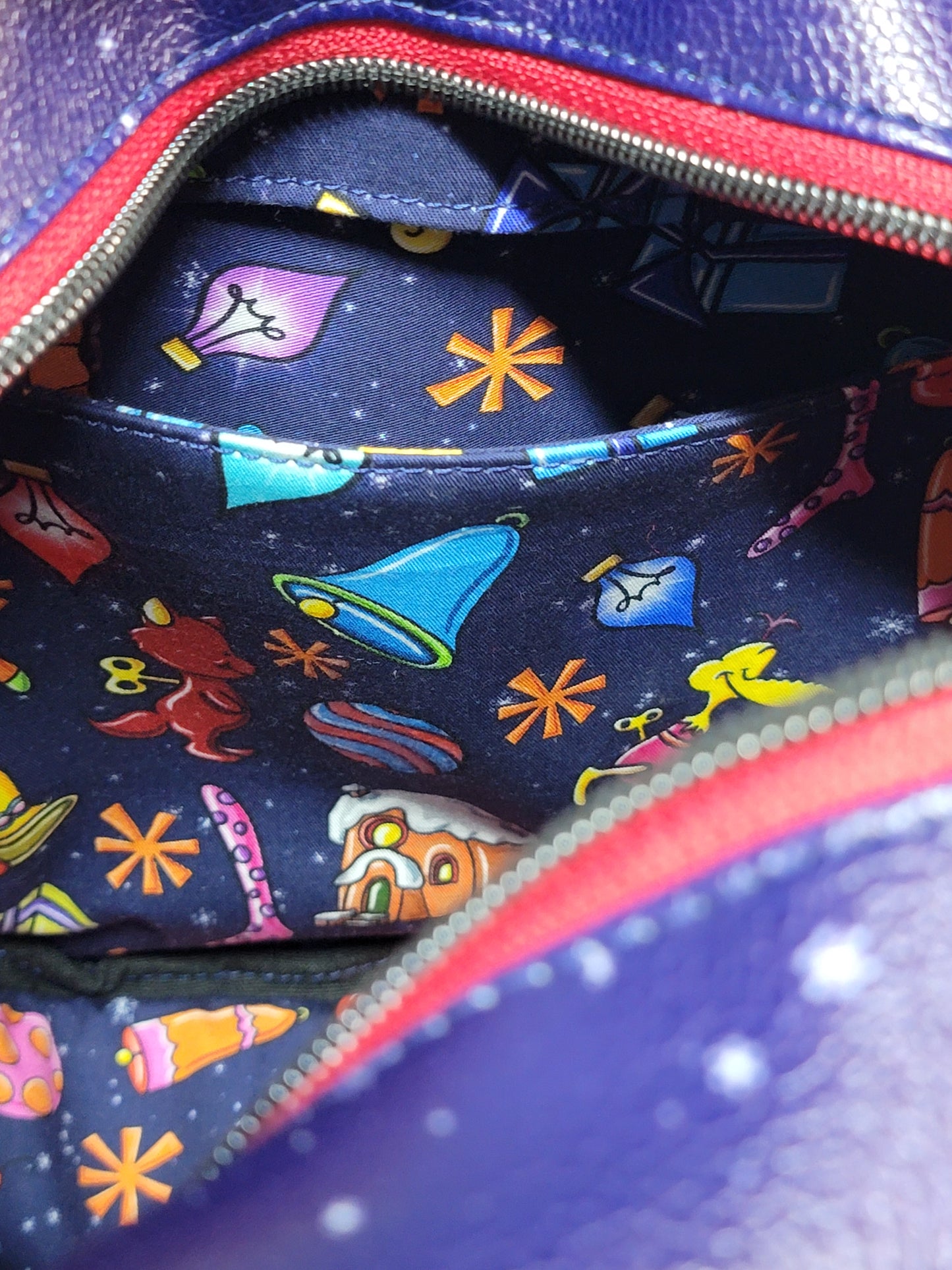 "He's a mean one" Holiday Inspired Crossbody Bag