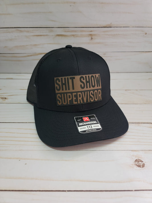 S.S Supervisor// Trucker style snapback hat