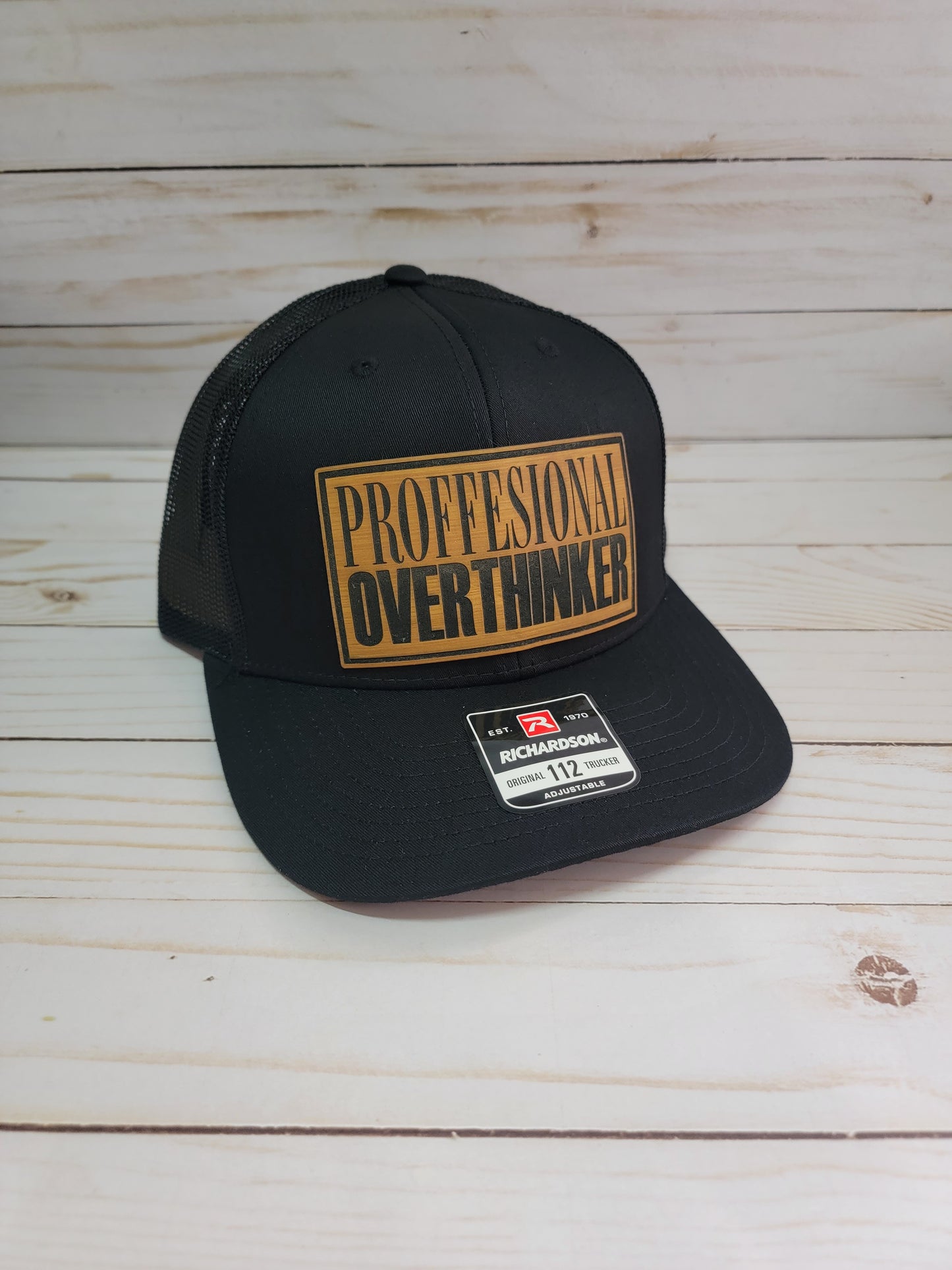 Professional Overthinker// Trucker style snapback hat