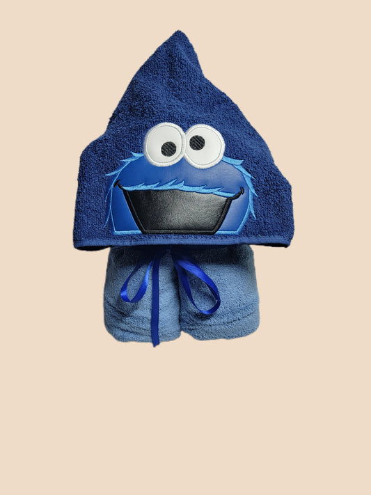 Fluffy cookie puppet/ kids hooded towel