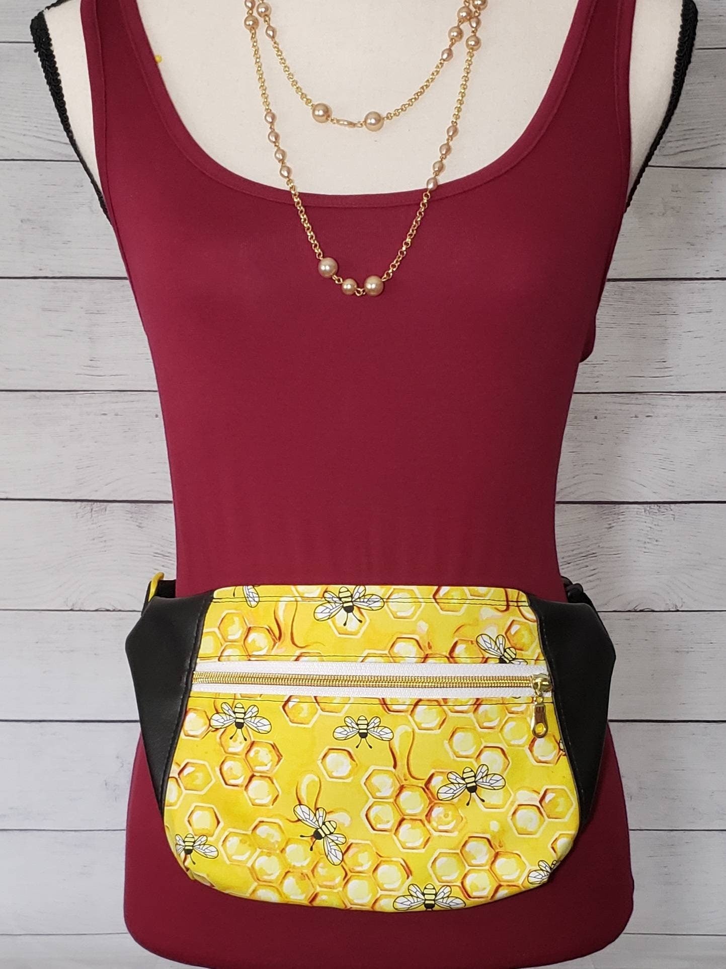 Honey bee fanny pack/ hip bag/ bum bag