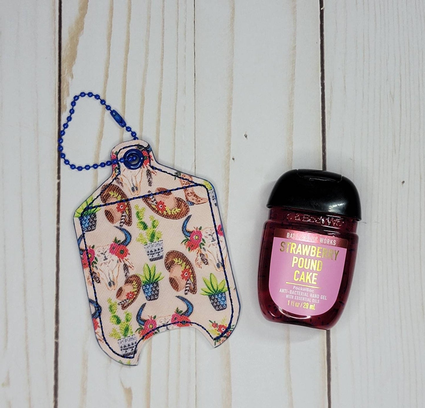 Western style// Hand sanitizer holder/ keychain