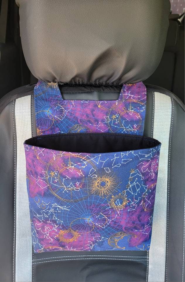Zodiac/ constellations/ headrest car trashbag/ car organizer and storage