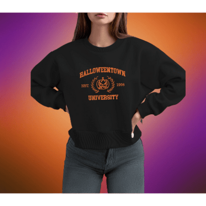 Halloween University embroidered sweatshirt