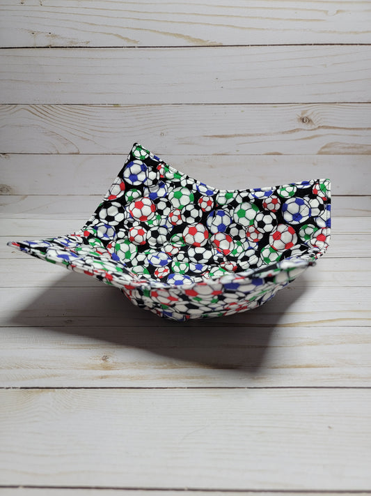 Soccer ball bowl cozy