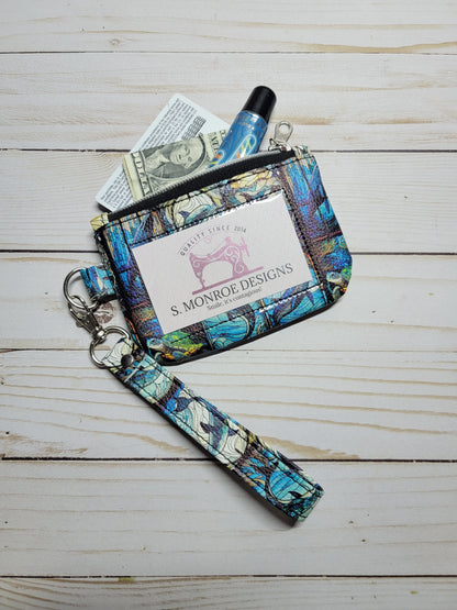 Stained Glass Sea Life ID Wristlet