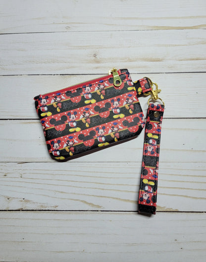 Red Mouse ID Wristlet