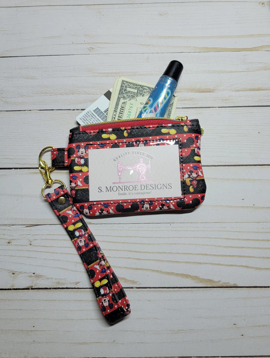 Red Mouse ID Wristlet