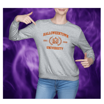 Halloween University embroidered sweatshirt