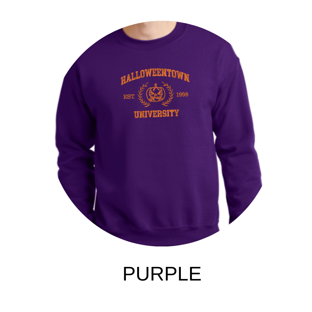 Halloween University embroidered sweatshirt