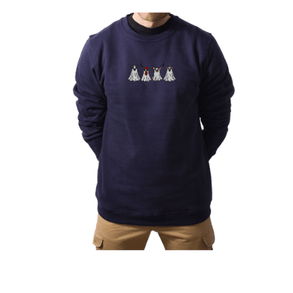 Spooky farm friends embroidered sweatshirt