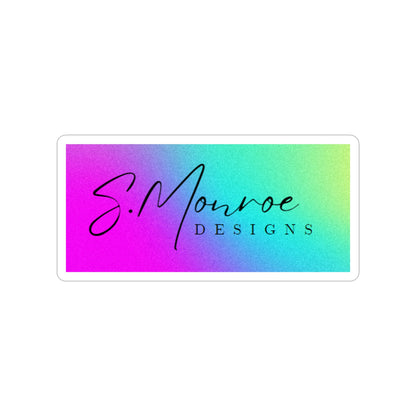 S Monroe Designs Transparent Outdoor Stickers, Die-Cut, 1pcs