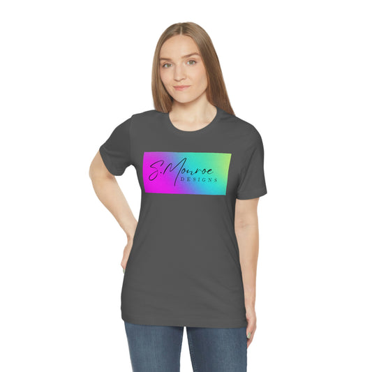 S Monroe Designs Gradient Logo Unisex Jersey Short Sleeve Tee